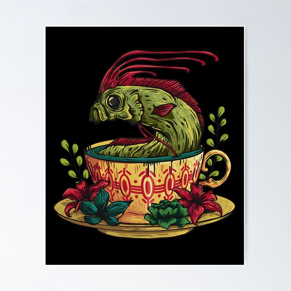 Item preview, Fish In A Cup designed and sold by jalagorezzioi.