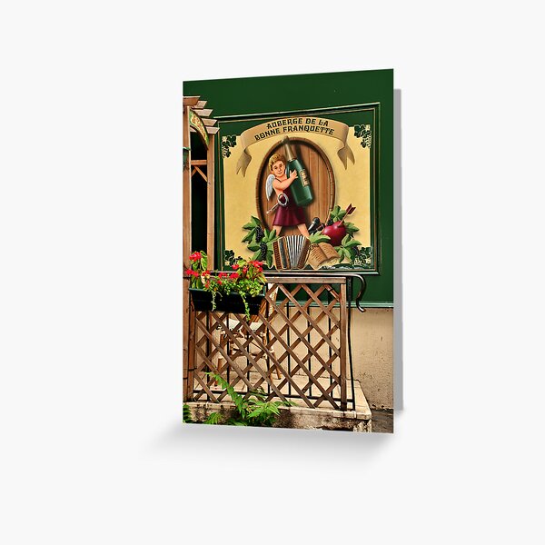 Parisian Restaurant Greeting Card