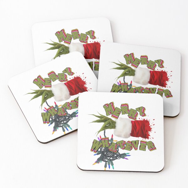 Item preview, Grinch hand with Christmas lights - Merry Whatever funny holiday design designed and sold by Sylviap Studio.