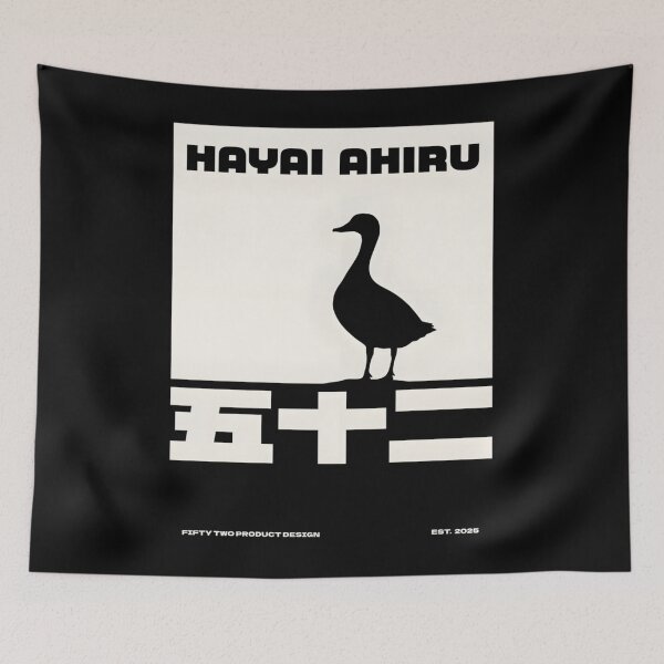 Item preview, Japanese Duck Design — Hayai Ahiru Stencil designed and sold by LiviaBarrosMelo.