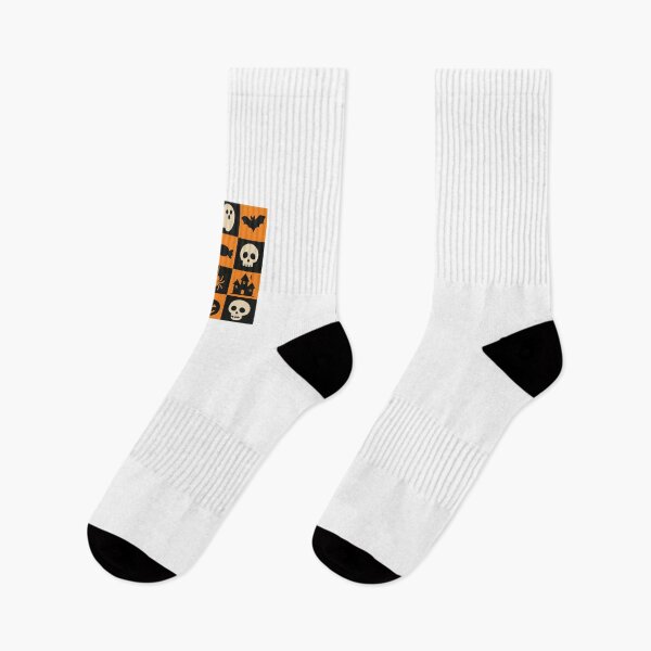 Item preview, Playful Halloween Icons in Orange and Black Pattern designed and sold by RuweisVibes.