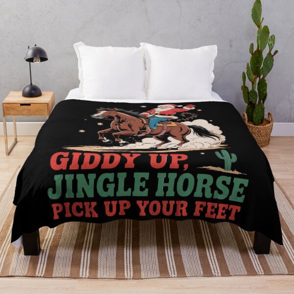Item preview, Horse Cowboy Santa Christmas Western Holiday Funny Xmas designed and sold by WalshDrawnLaugh.