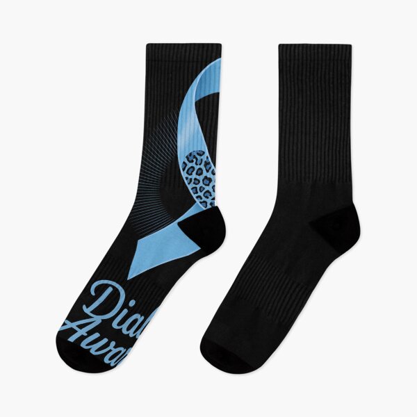 Item preview, In November We Wear Blue Diabetes Awareness Leopard Ribbon designed and sold by WalshDrawnLaugh.