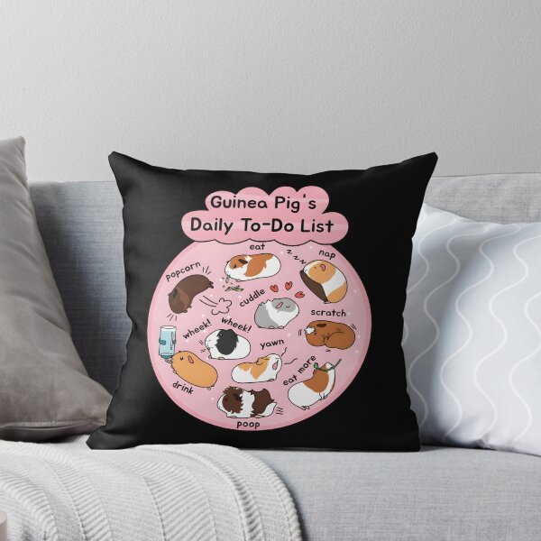 Item preview, Guinea Pig Daily To-Do List — Pink Background designed and sold by LiviaBarrosMelo.