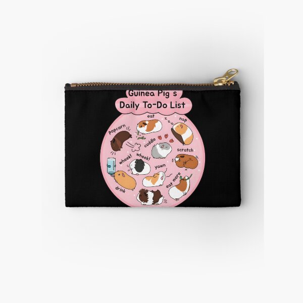 Item preview, Guinea Pig Daily To-Do List — Pink Background designed and sold by LiviaBarrosMelo.