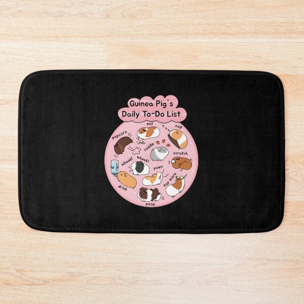 Item preview, Guinea Pig Daily To-Do List — Pink Background designed and sold by LiviaBarrosMelo.