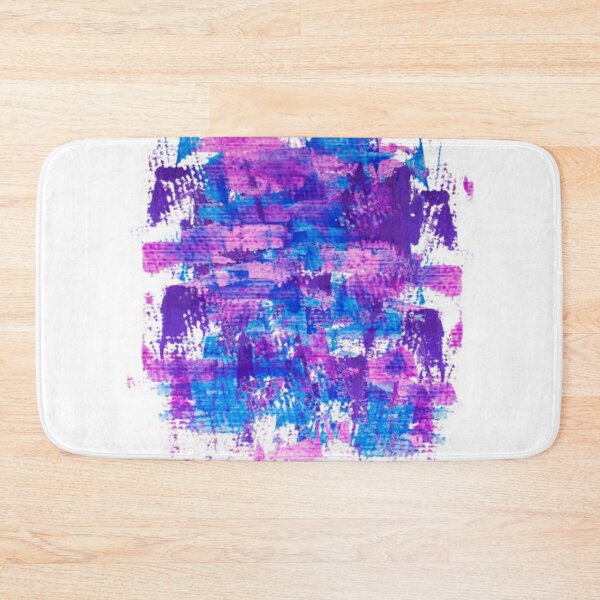 Artikelvorschau, Abstrakter Hintergrund aus blauen und violetten Pinselstrichen. Lila blauer Acrylhintergrund entworfen und verkauft von MTShoppingLine.