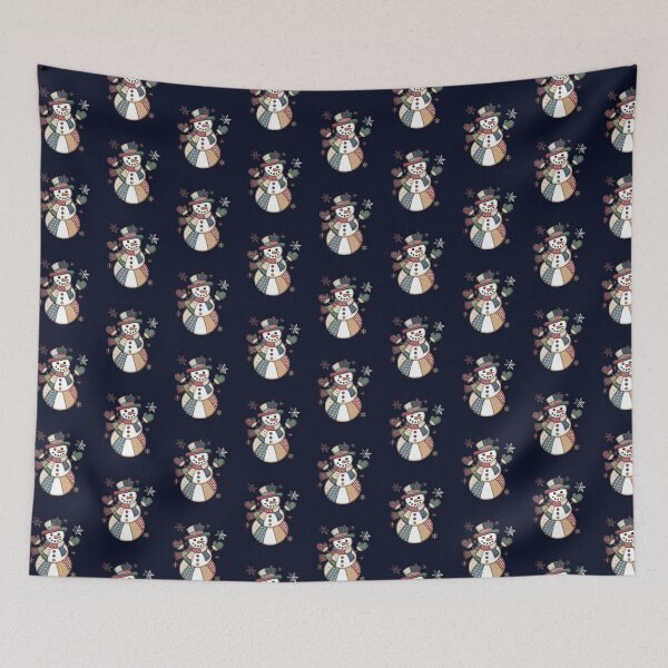 Item preview, Snowman Quilted Vintage Design Patchwork designed and sold by tamdevo1.