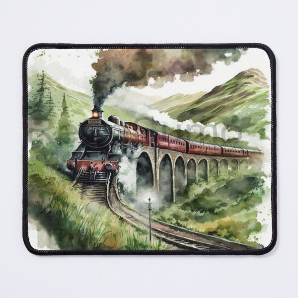 Item preview, Steam Engine on Bridge Artwork  designed and sold by NivyasArtistry.