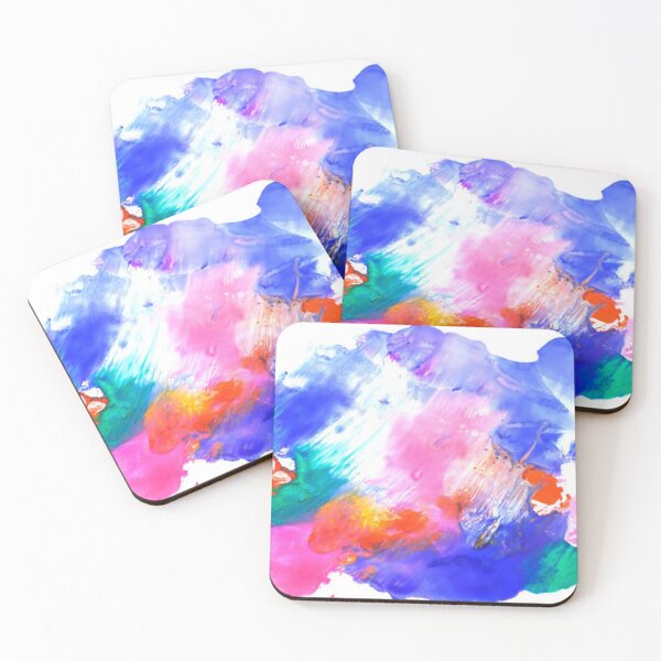 Item preview, Multi-coloured spot, watercolour abstract hand painted background designed and sold by MTShoppingLine.