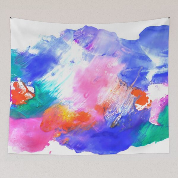 Item preview, Multi-coloured spot, watercolour abstract hand painted background designed and sold by MTShoppingLine.