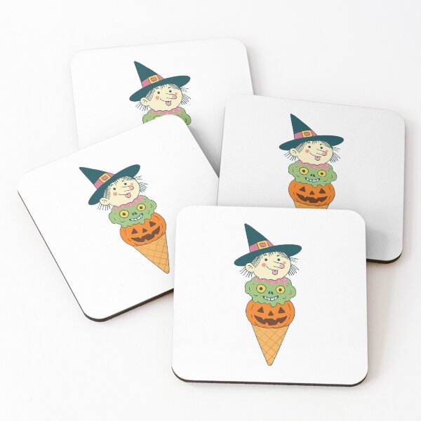 Item preview, Cute Halloween Ice Cream Cone Cartoon Illustration designed and sold by RuweisVibes.