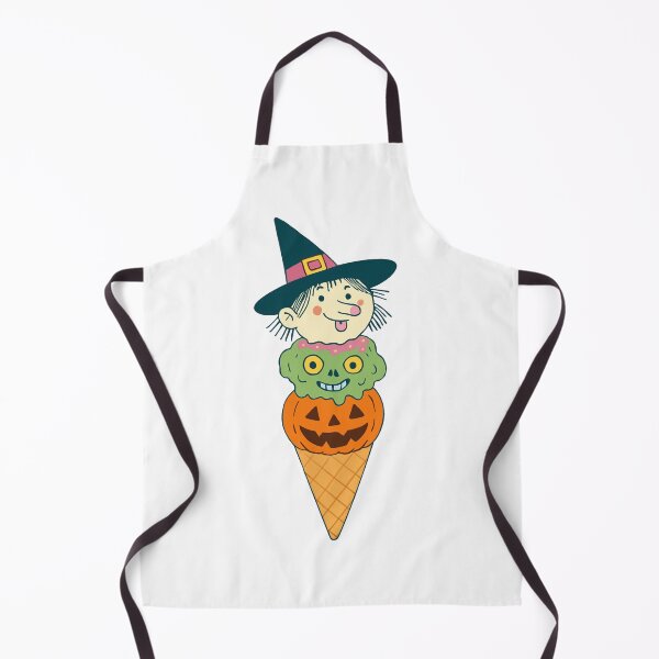 Item preview, Cute Halloween Ice Cream Cone Cartoon Illustration designed and sold by RuweisVibes.