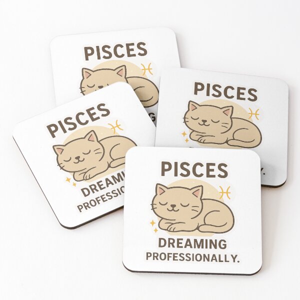 Item preview, Pisces Zodiac Cat Sticker | Dreamy & Funny Astrology Gift for Pisces Lovers – Kawaii Celestial Cat Design designed and sold by mirozeliea.