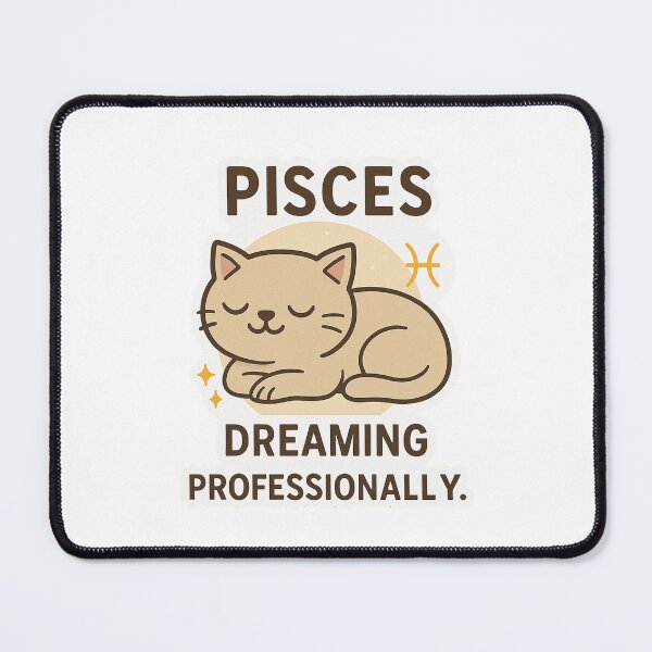 Item preview, Pisces Zodiac Cat Sticker | Dreamy & Funny Astrology Gift for Pisces Lovers – Kawaii Celestial Cat Design designed and sold by mirozeliea.