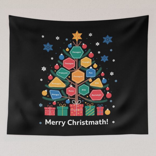 Item preview, Math Teacher Christmas Tree Geometry Merry Christmas designed and sold by georgiaarsnal.