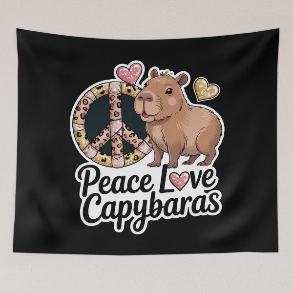 Item preview, Kawaii Meme Lovers Capybara designed and sold by georgiaarsnal.