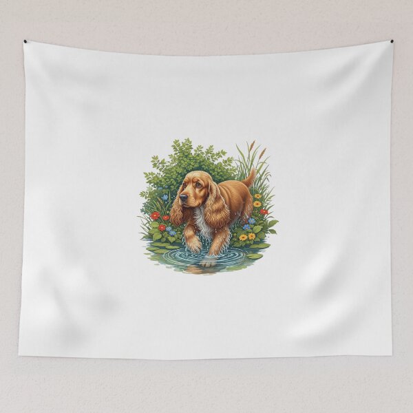 Item preview, My Dear Friends, Merry Christmas,Popular Dog Breeds Art – Cocker Spaniel, Border Collie, Beagle, Bulldog, Schnauzer, Australian Shepherd & Whippet Illustration, Dog Lover Gift, Realistic Pet Design designed and sold by chipmuckdesignn.