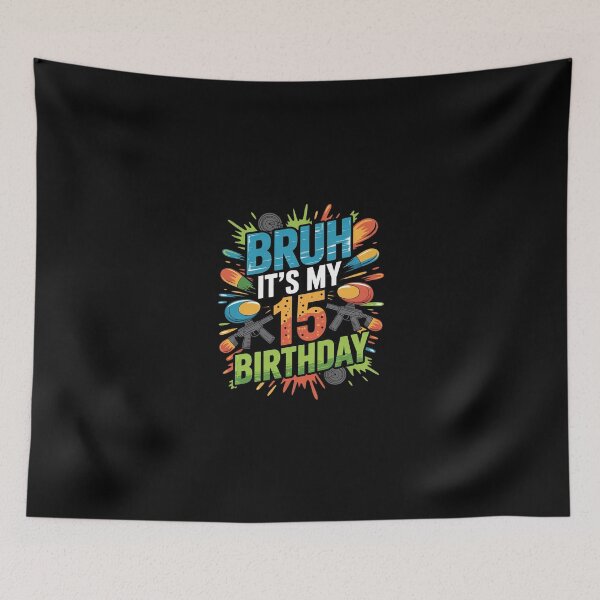 Item preview, Bruh It's My 15th Birthday Paintball 15 Year Old Bday Boy  designed and sold by Belkisallen.