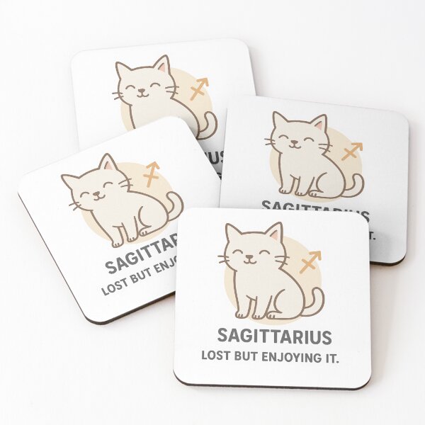 Item preview, Sagittarius Zodiac Cat Sticker | Funny Adventurous Astrology Gift for Sagittarius Lovers – Kawaii Celestial Cat Design designed and sold by mirozeliea.