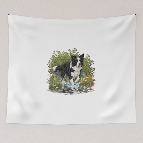 Item preview, My Dear Friends, Merry Christmas,Popular Dog Breeds Art – Cocker Spaniel, Border Collie, Beagle, Bulldog, Schnauzer, Australian Shepherd & Whippet Illustration, Dog Lover Gift, Realistic Pet Design designed and sold by chipmuckdesignn.