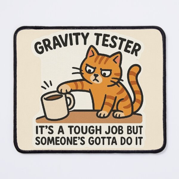 Item preview, Gravity Tester - It's A Tough Job But Someone's Gotta Do It designed and sold by MiLaKK.