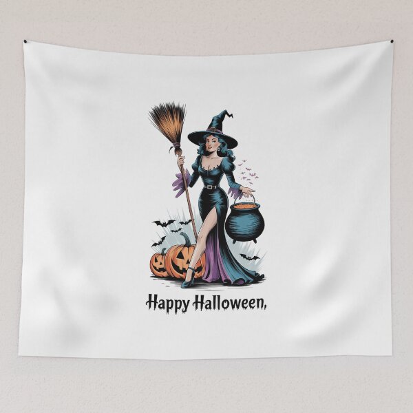 Item preview, PinUp Girl Witch With Spooky designed and sold by VENOM0RIOT.