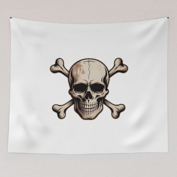 Item preview, Pirate Flag Skull And Crossbones Skeleton Graphic Halloween designed and sold by VENOM0RIOT.