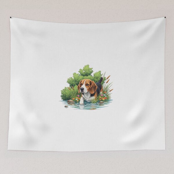 Item preview, My Dear Friends, Merry Christmas,Popular Dog Breeds Art – Cocker Spaniel, Border Collie, Beagle, Bulldog, Schnauzer, Australian Shepherd & Whippet Illustration, Dog Lover Gift, Realistic Pet Design designed and sold by chipmuckdesignn.