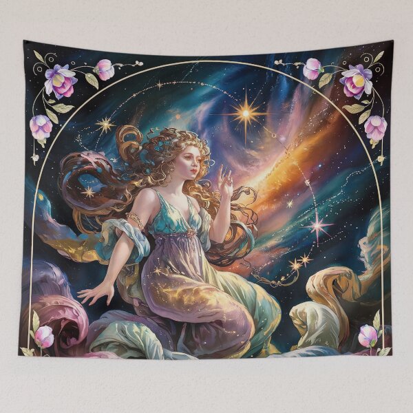 Item preview, Mucha inspired celestial painting designed and sold by Tamas Das.