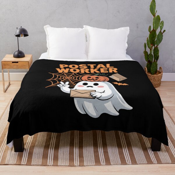 Item preview, Postal Worker Job Halloween Ghost Boo Pumpkin Matching Team designed and sold by VENOM0RIOT.