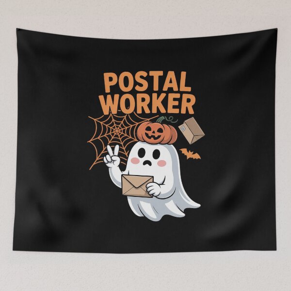 Item preview, Postal Worker Job Halloween Ghost Boo Pumpkin Matching Team designed and sold by VENOM0RIOT.