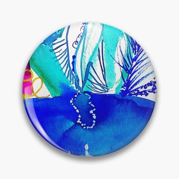 Item preview, Cobalt blue abstract light feather designed and sold by Myartspace.