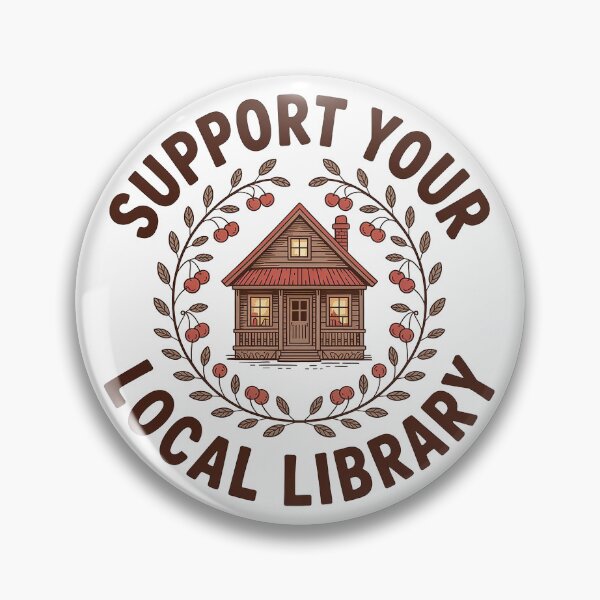 Artikelvorschau, Support Your Local Library  entworfen und verkauft von Love Between Pages.