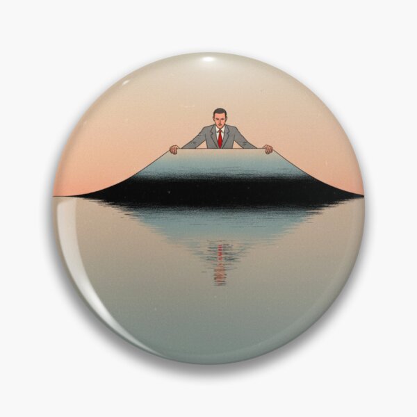Item preview, Horizon Divider Conceptual Art - Surreal Man Pulling Water Reflection Minimalist Design designed and sold by j-2k.