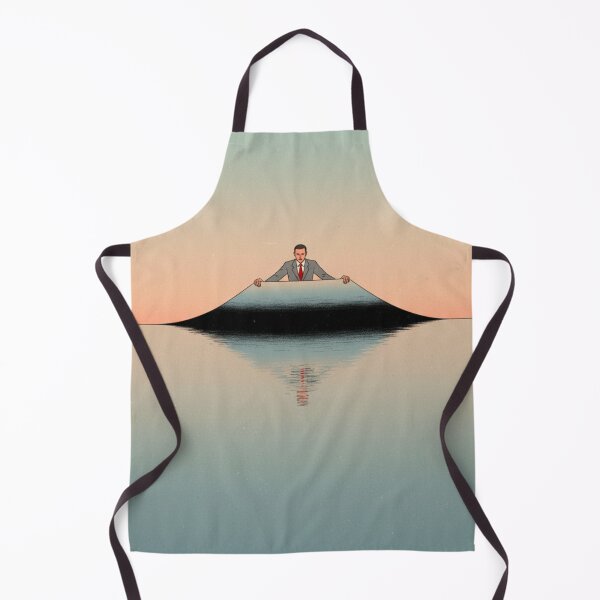 Item preview, Horizon Divider Conceptual Art - Surreal Man Pulling Water Reflection Minimalist Design designed and sold by j-2k.
