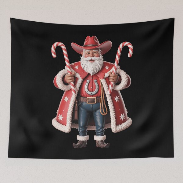 Item preview, Merry Christmas Howdy Santa Cowboy Western Santa designed and sold by georgiaarsnal.