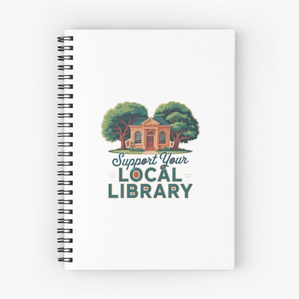 Item preview, Support Your Local Library – Book Lover Quote Design designed and sold by Love Between Pages.