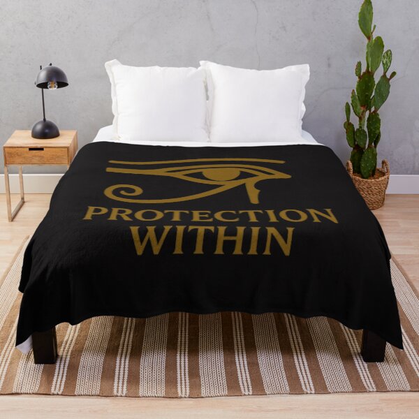 Item preview, Eye of Horus (Udjat) – Protection Within Gold Line Art designed and sold by Eye Of Horus.