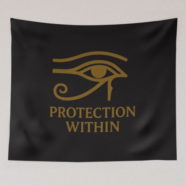 Item preview, Eye of Horus (Udjat) – Protection Within Gold Line Art designed and sold by Eye Of Horus.