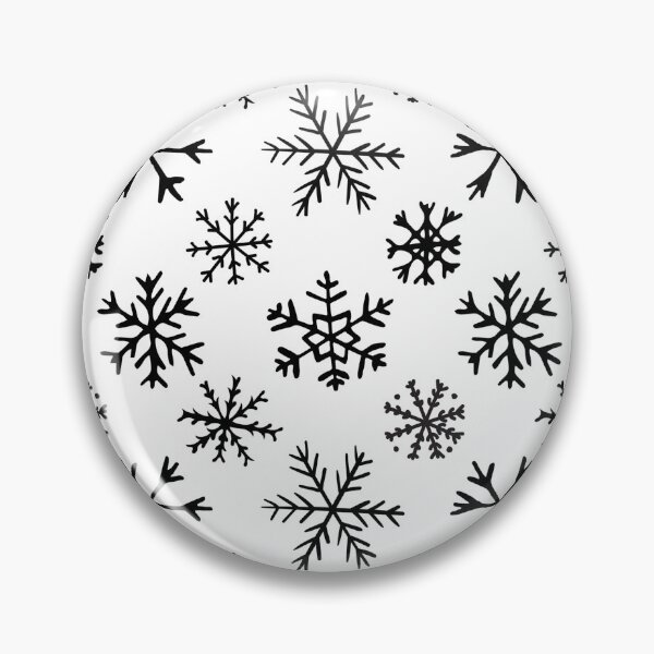 Item preview, Black & White Snowflake Pattern designed and sold by XMasLovers.