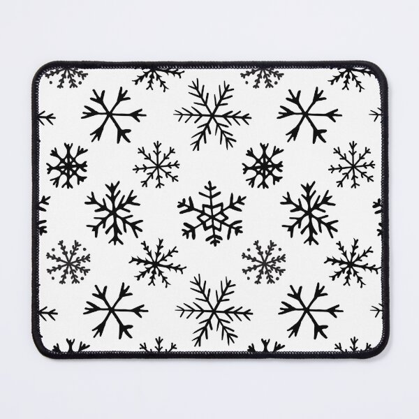 Item preview, Black & White Snowflake Pattern designed and sold by XMasLovers.