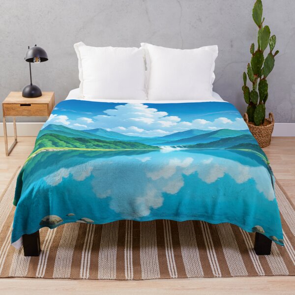 Item preview, Lake and river landscape surrounded by mountains designed and sold by Djscusa.
