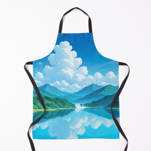 Item preview, Lake and river landscape surrounded by mountains designed and sold by Djscusa.