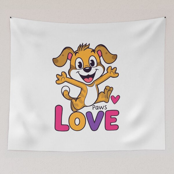 Item preview, Illustrated Pets – Paws & Love Tee designed and sold by EcoArtTees.