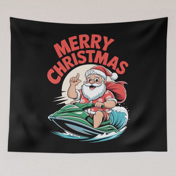 Item preview, Merry Christmas Santa Ski Watersports designed and sold by georgiaarsnal.
