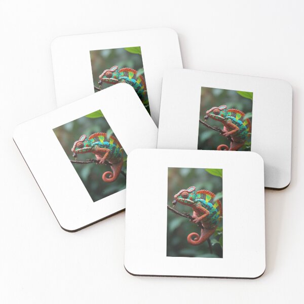 Item preview, Colorful chameleon chatches a fly designed and sold by Hogh55.