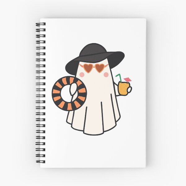 Item preview, Cute Summer Ghost with Sunglasses and Drink designed and sold by RuweisVibes.