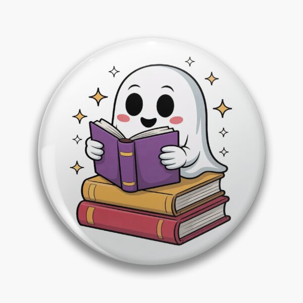 Item preview, Funny Ghost Book Reading Halloween Books Lover Teacher designed and sold by ChrisRhea8h.