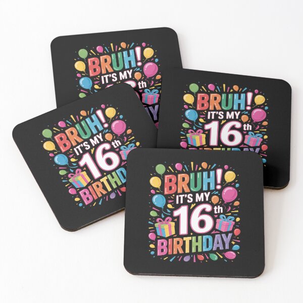 Item preview, Bruh It's My 16th Birthday 16 Happy Birthday Boys or Girls  designed and sold by THagBlue.